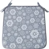Tuolin pehmuste Home4You WINTER FLOWERS 39x39 cm, harmaa