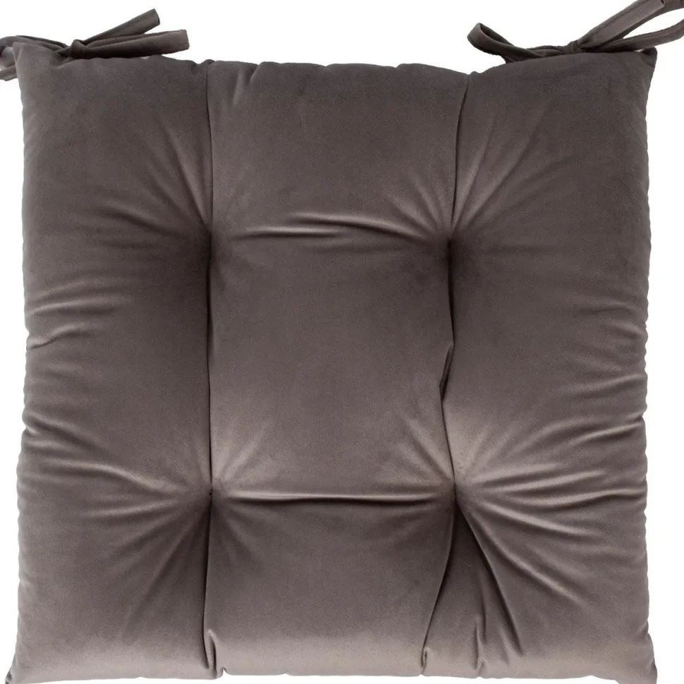 Tuolin pehmuste sametti Home4You NEW 40x40 cm, taupe, beige