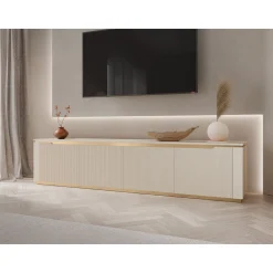 TV-taso Nomla 4K HILAFIN, leveys 219cm, beige