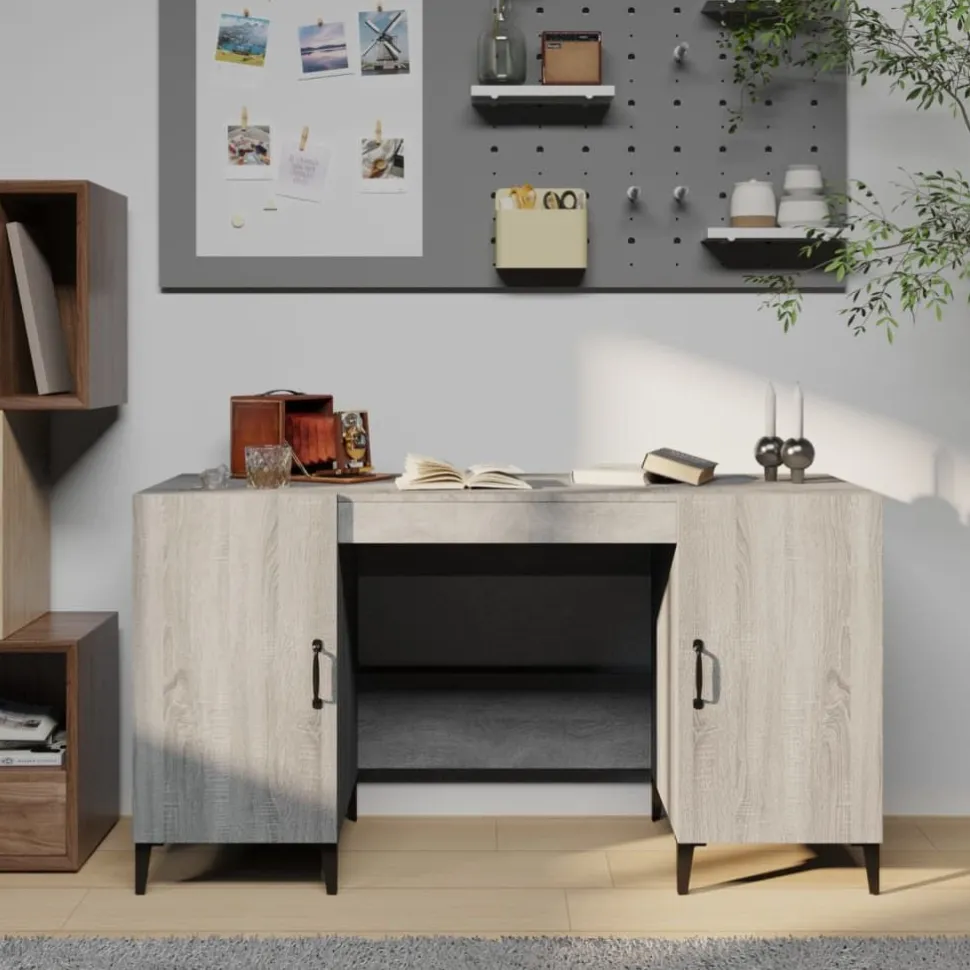 Työpyötä 1 140x50x75 cm tekninen puu savutammi