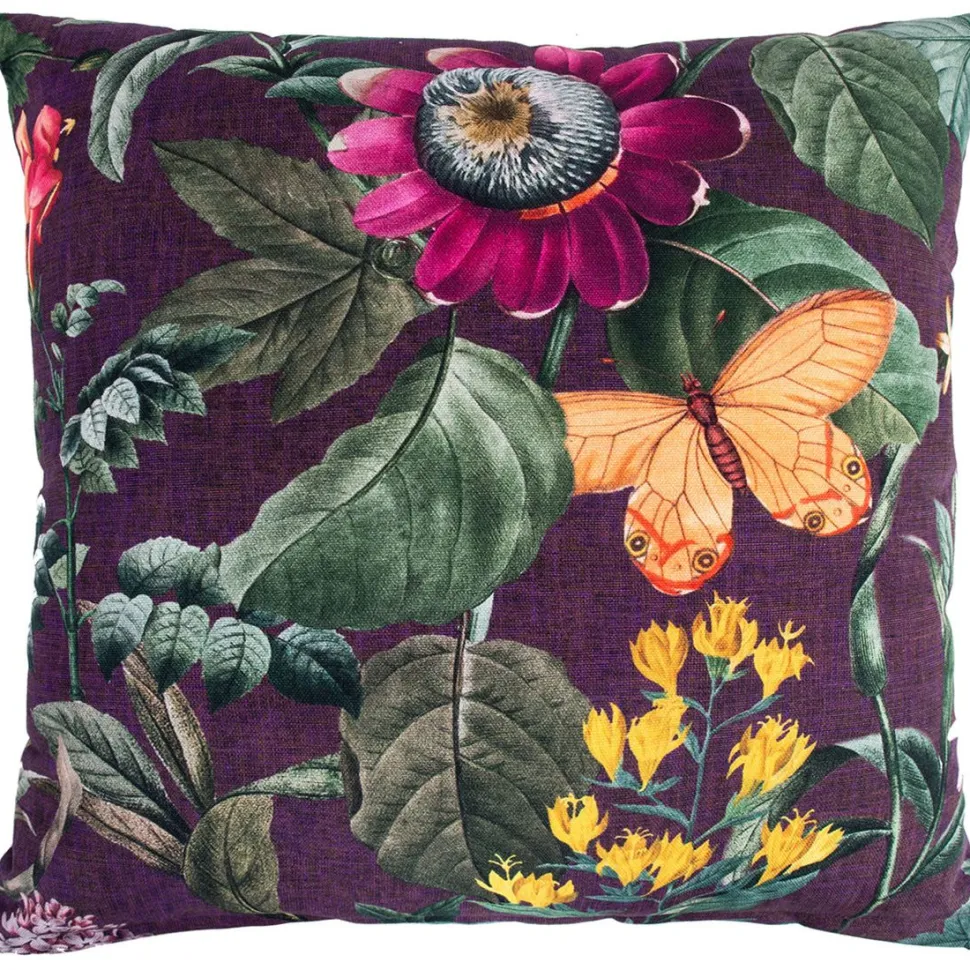 Tyyny Home4You AMAZONIA 45x45 cm, violetti kukkakuosi, monivärinen