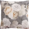 Tyyny Home4You HOLLY 45x45 cm, harmaat kukat