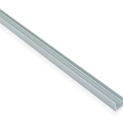 U-lista Maler sileä 1,5x10x10x1000mm alumiini hopea anodisoitu
