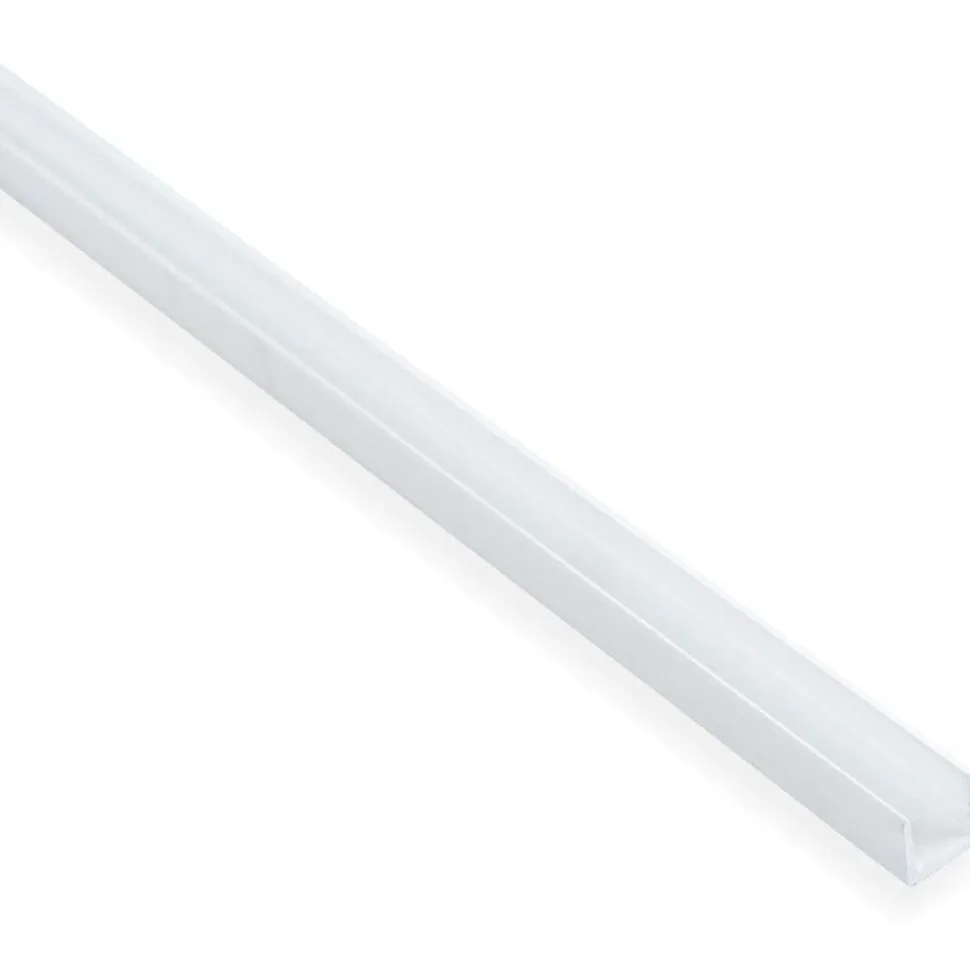 U-lista Maler sileä 1,5x10x10x2000mm alumiini valkoinen maalattu