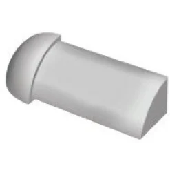 Ulkokulma laattalistaan Progress Profiles Projolly Quart 10 mm musta