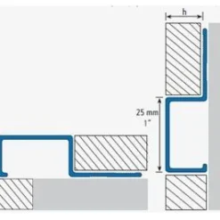 Ulkokulmapala Euroshrink ulkokulma-/boordilistaan alumiini e-213a, 12mm, eri värejä