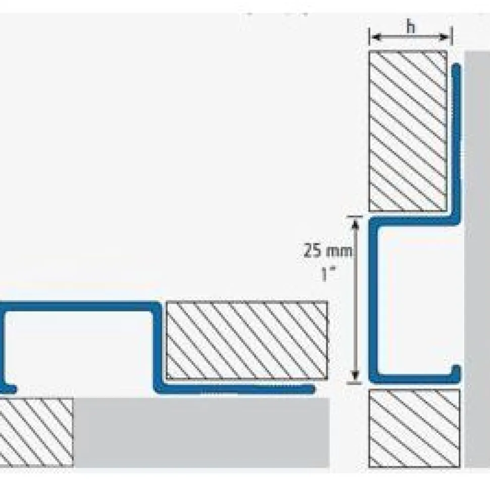 Ulkokulmapala Euroshrink ulkokulma-/boordilistaan alumiini e-213a, 12mm, eri värejä
