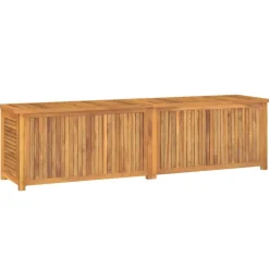 Ulkosäilytyslaatikko pussilla 60x50x58 cm, tiikki