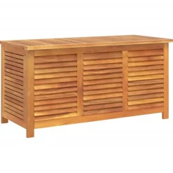 Ulkosäilytyslaatikko säleiköllä 113x50x56 cm, akasiapuu
