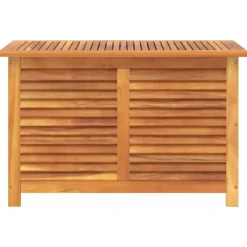 Ulkosäilytyslaatikko säleiköllä 90x50x56 cm, akasiapuu