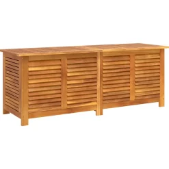Ulkosäilytyslaatikko säleiköllä 150x50x56 cm, akasiapuu