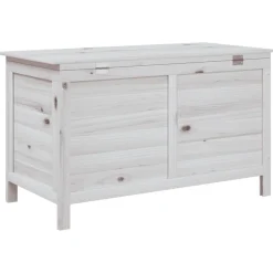 Ulkosäilytyslaatikko valkoinen 99x49,5x58,5 cm, kuusi