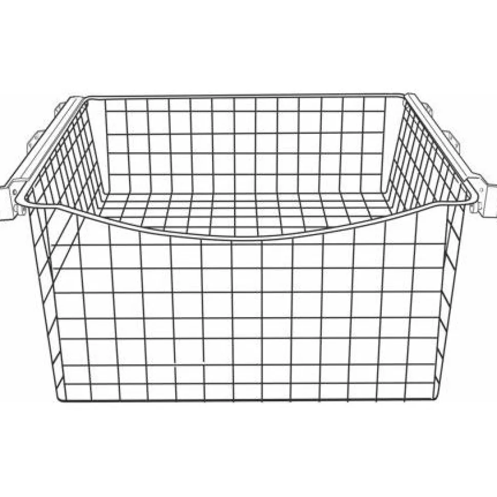 Ulosvedettävä lankakori Norscan Roller, M40, 500x330mm, antrasiitti