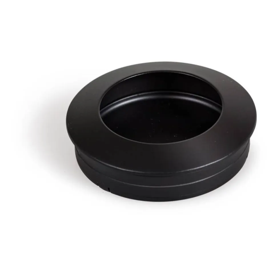 Upotettava vedin Beslag Design Hollow Ø40x12mm musta