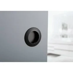Upotettava vedin Beslag Design Hollow Ø40x12mm musta