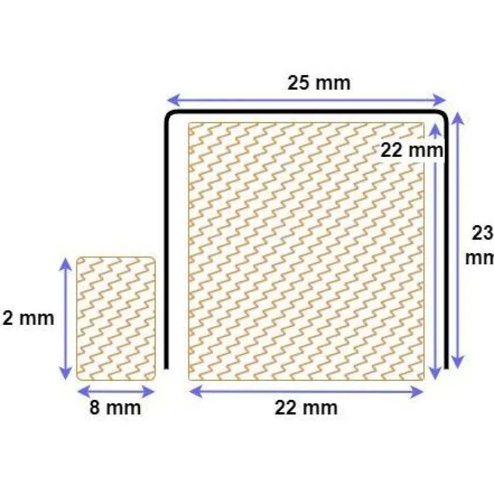 U-vedeneristekynnys Panelia Woods RST, 23x910mm M9, eri leveyksiä