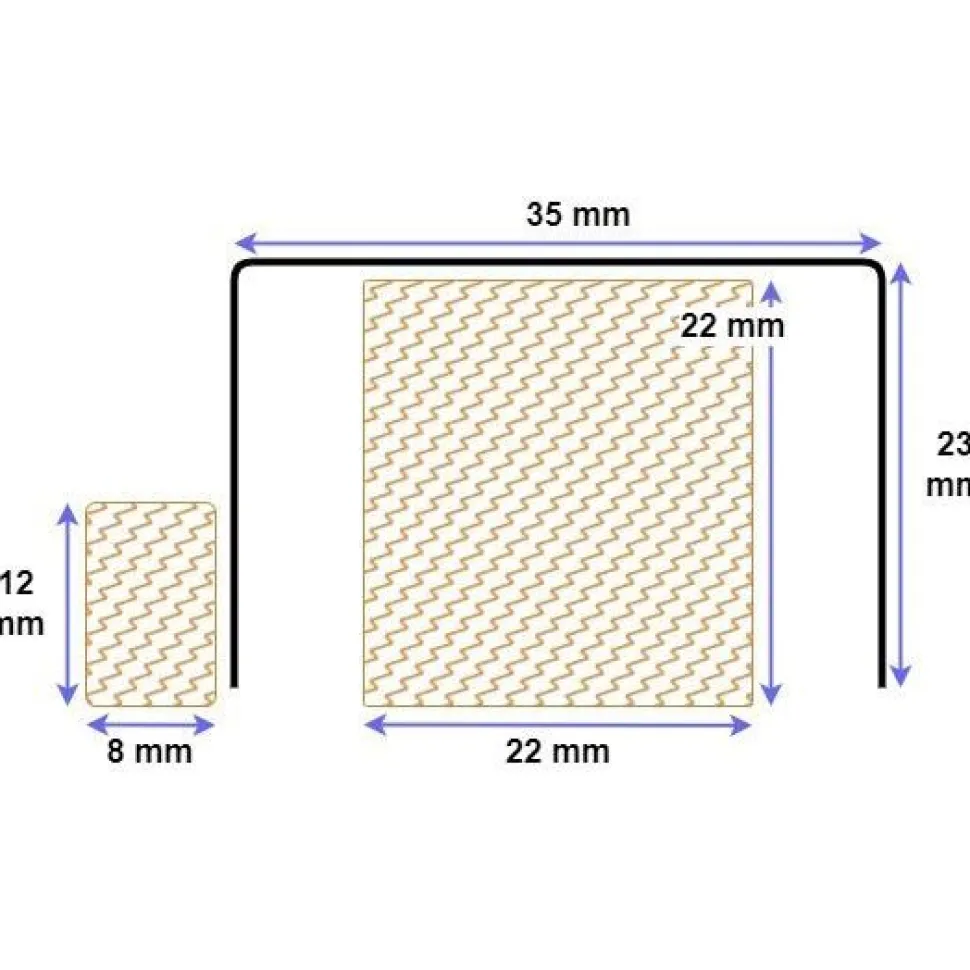 U-vedeneristekynnys Panelia Woods RST, 23x910mm M9, eri leveyksiä
