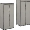 Vaatekaapit 2 kpl harmaa 75cm