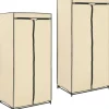 Vaatekaapit 2 kpl kerma 75cm