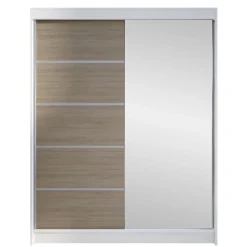 Vaatekaappi CAMINO III, valkoinen/beige (2848)