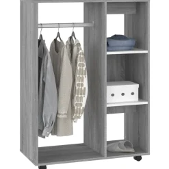 Vaatekaappi 80cm lastulevy tammi