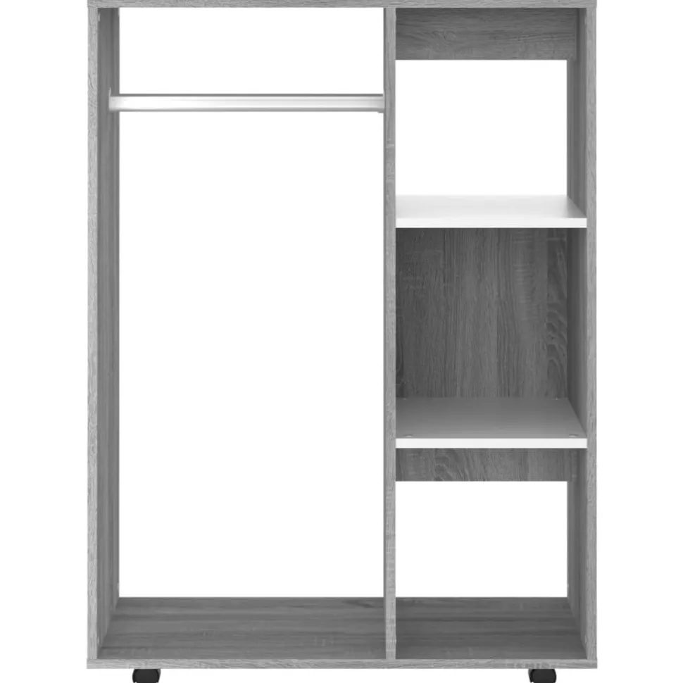 Vaatekaappi 80cm lastulevy tammi