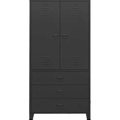 Vaatekaappi 90cm metalli eri värejä