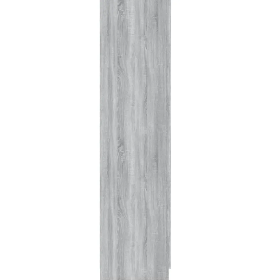 Vaatekaappi 90cm tekninen puu harmaa