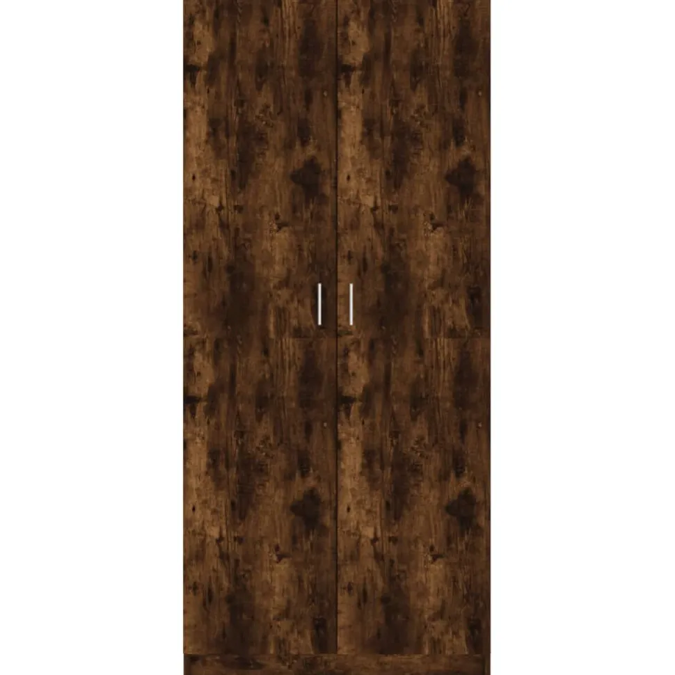 Vaatekaappi 80cm tekninen puu harmaa
