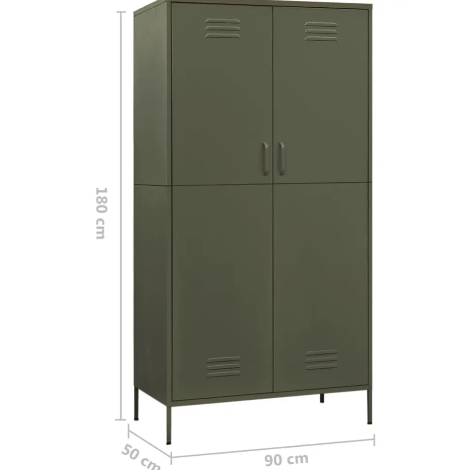 Vaatekaappi 90cm teräs eri värejä