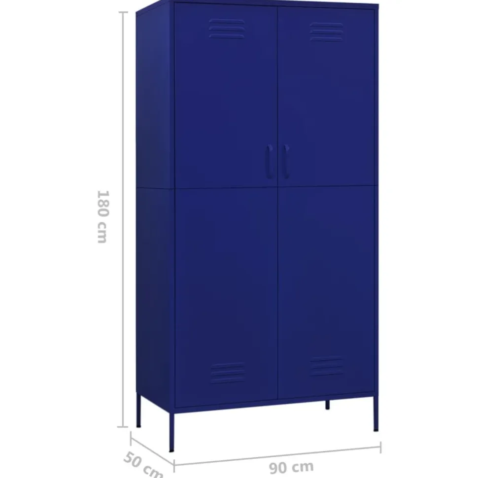 Vaatekaappi 90cm teräs eri värejä