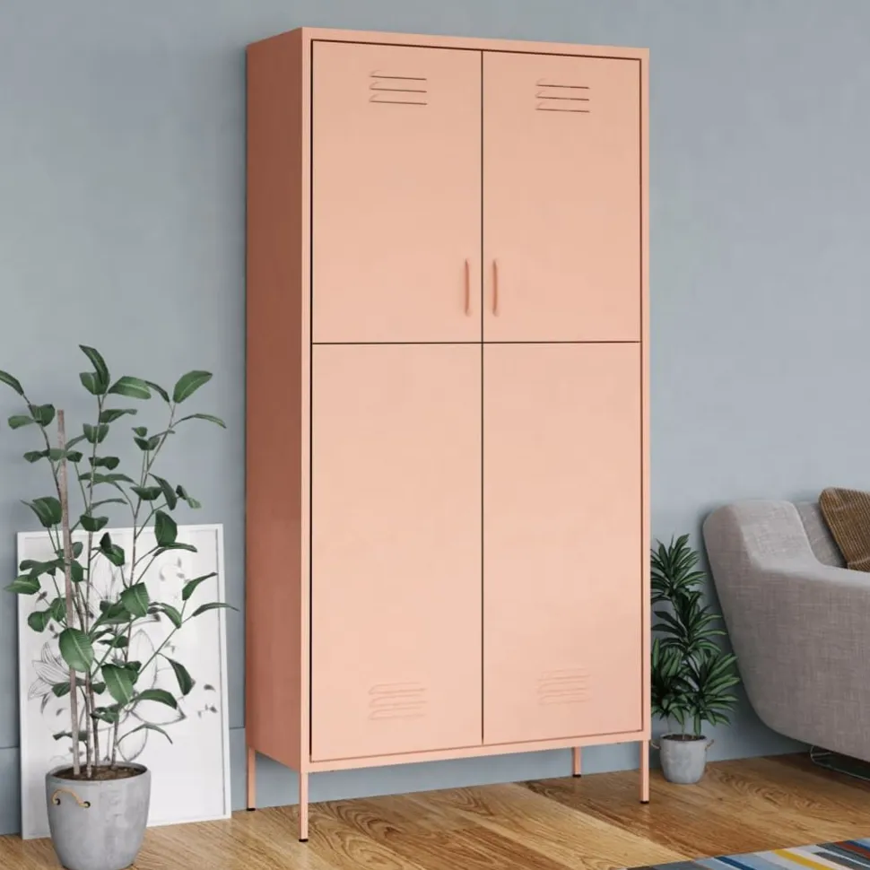 Vaatekaappi 90cm teräs eri värejä