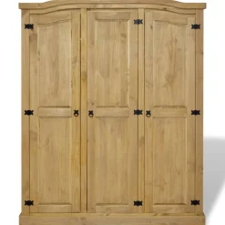 Vaatekaappi Corona 3 ovea Meksikon mänty 151,6cm