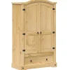 Vaatekaappi Corona 101x52x170 cm täysi mänty (05662)