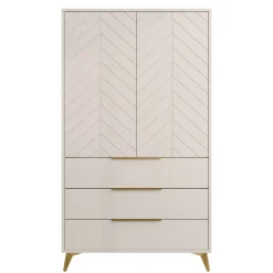 Vaatekaappi 2D3SZ XYLIX, beige (0643)