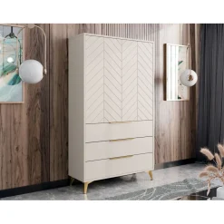 Vaatekaappi 2D3SZ XYLIX, beige (0643)
