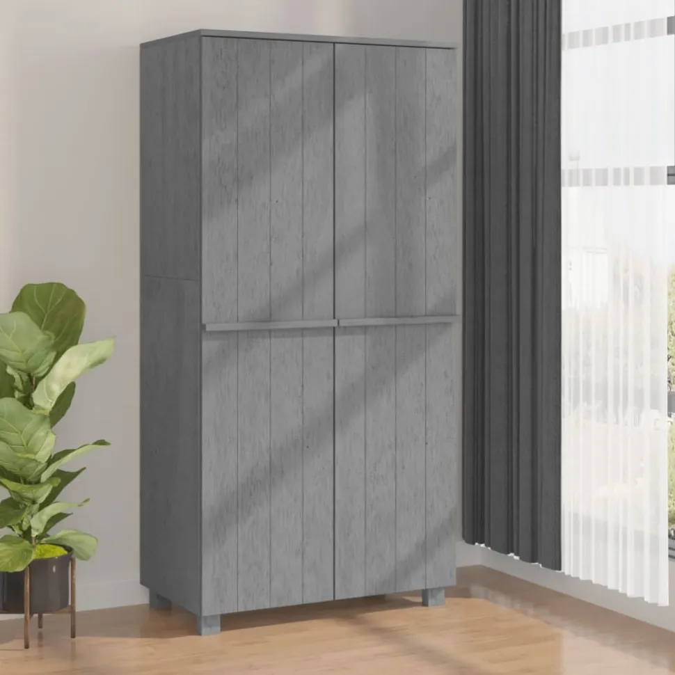 Vaatekaappi Hamar 89cm mänty vaaleanharmaa