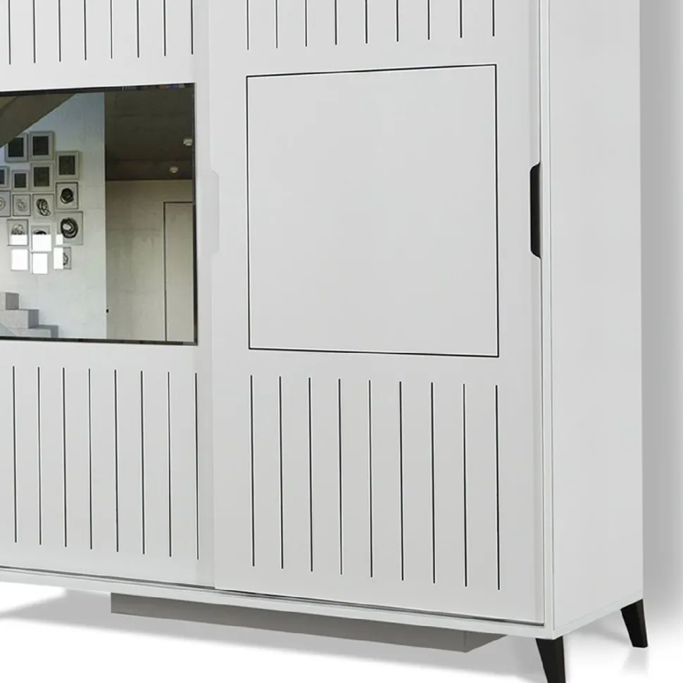 Vaatekaappi Linento Furniture Pasific Home Fuga, 150cm, valkoinen