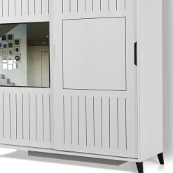 Vaatekaappi Linento Furniture Pasific 216x130cm valkoinen