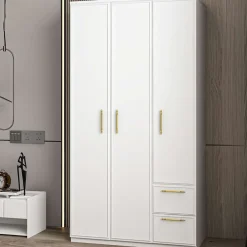 Vaatekaappi Linento Furniture Vespera, 90x171.8cm, valkoinen