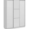 Vaatekaappi liukuovilla Linento Furniture Enda 7842 240x180cm valkoinen