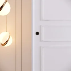 Vaatekaappi liukuovilla Linento Furniture Martin, 150cm, valkoinen