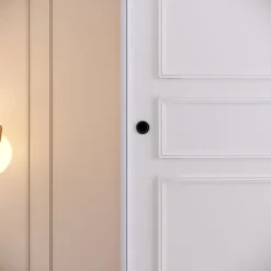 Vaatekaappi liukuovilla Linento Furniture Martin, 120cm, valkoinen