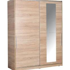 Vaatekaappi liukuovilla Linento Furniture SWD-716-SS-3 Sonomo, 160cm