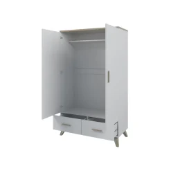 Vaatekaappi LOTTA II 2D2S, beige/musta (2704)