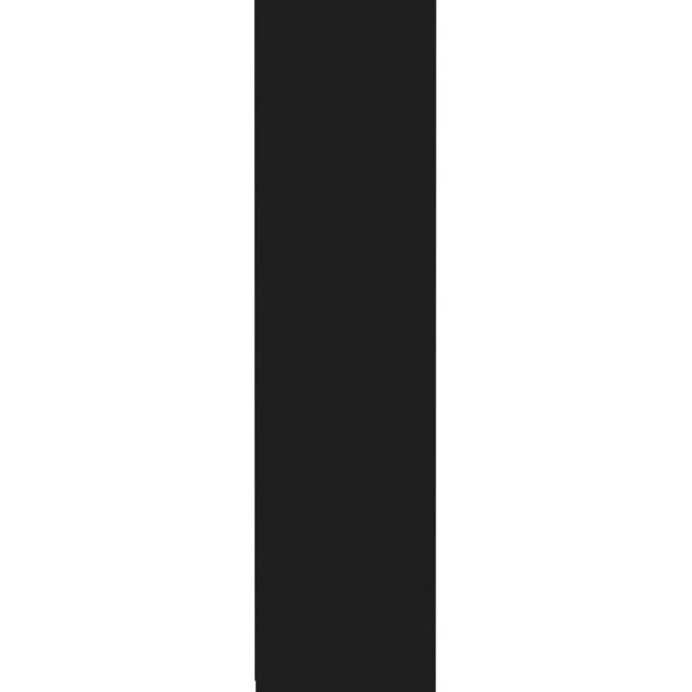Vaatekaappi musta 50cm lastulevy