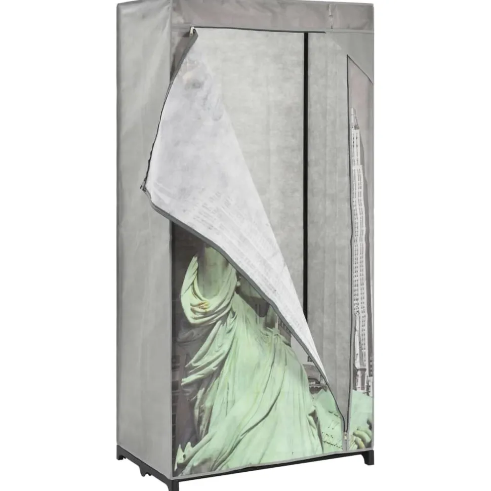 Vaatekaappi New York 75cm kangas