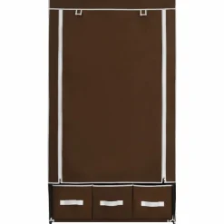 Vaatekaappi ruskea 87cm kangas