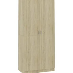 Vaatekaappi sonoma-tammi 90cm lastulevy