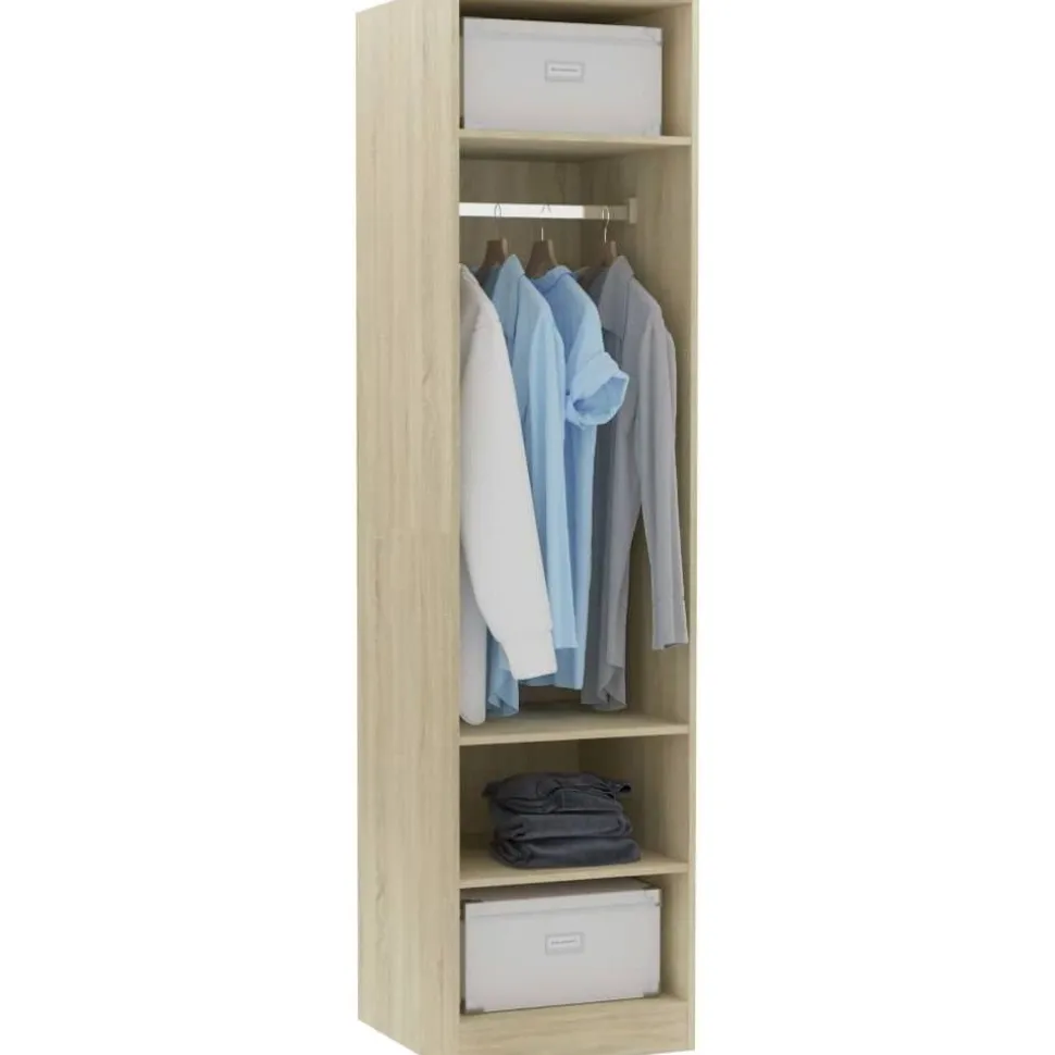 Vaatekaappi sonoma-tammi 50cm lastulevy